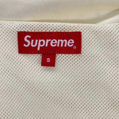Supreme 17SS White Striped Logo Windbreaker Size S