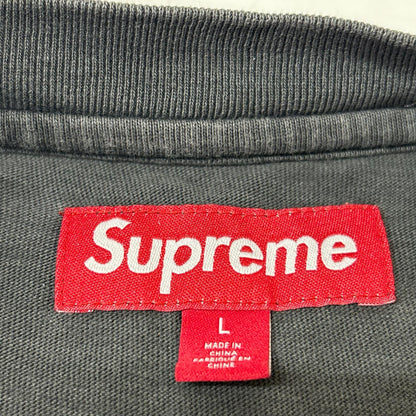 Supreme 26SS Charcoal Gray Crewneck Long Sleeve Shirt Size L
