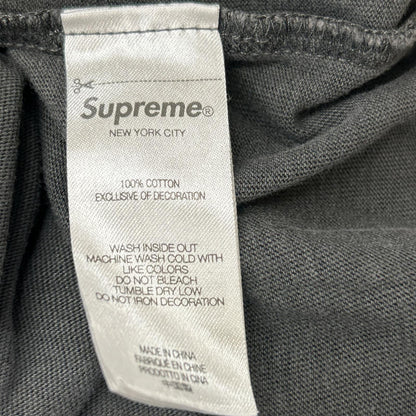 Supreme 26SS Charcoal Gray Crewneck Long Sleeve Shirt Size L