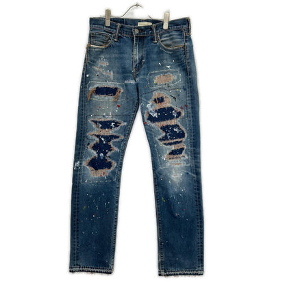 INNOCENCE NYC Indigo Rush Repair Denim Jeans Size 31