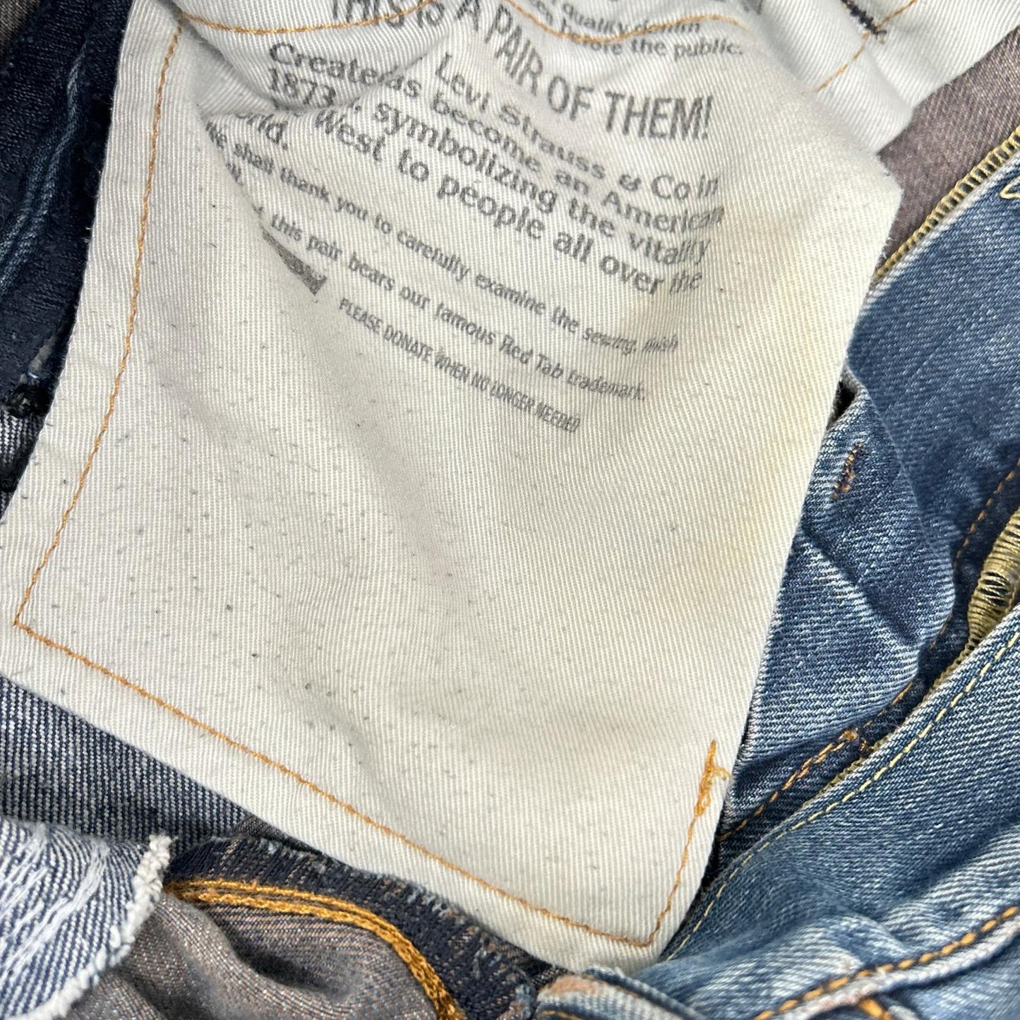 INNOCENCE NYC Indigo Rush Repair Denim Jeans Size 31