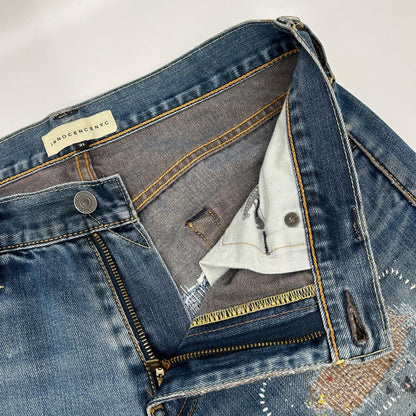 INNOCENCE NYC Indigo Rush Repair Denim Jeans Size 31