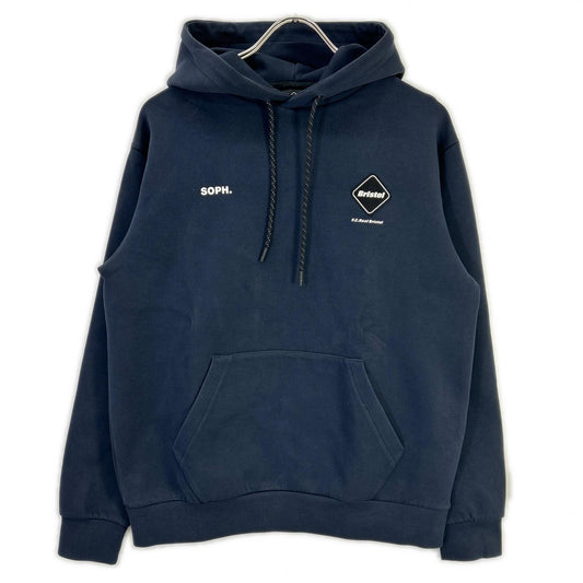 F.C.Real Bristol Tech Sweat Pullover Hoodie Navy Size S