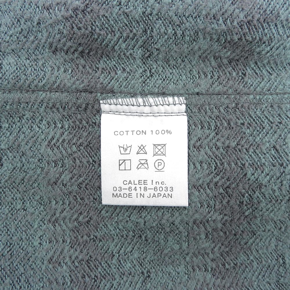 CALEE Green Gray Gradation Herringbone Jacket Size M