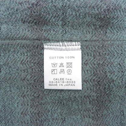 CALEE Green Gray Gradation Herringbone Jacket Size M