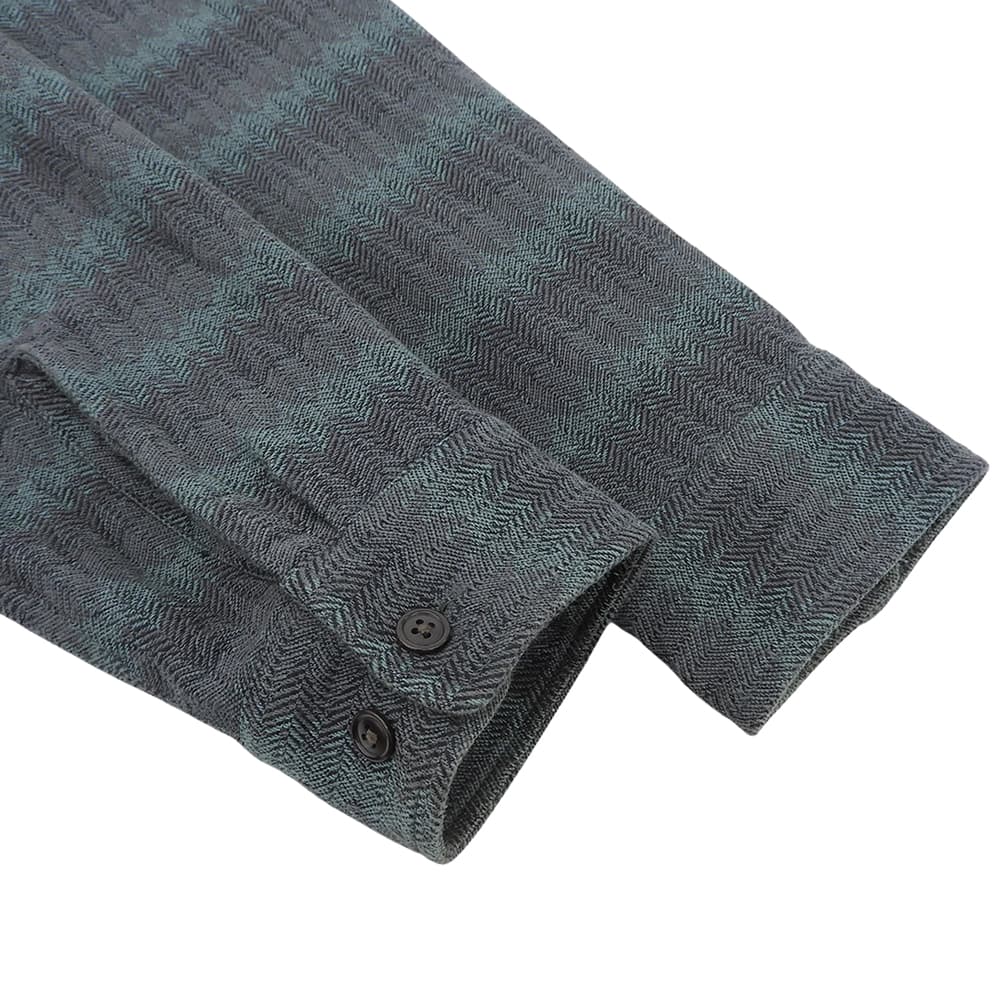 CALEE Green Gray Gradation Herringbone Jacket Size M