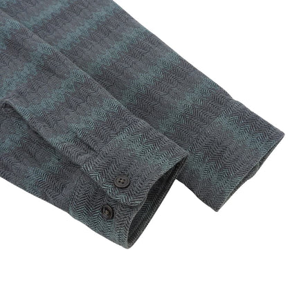 CALEE Green Gray Gradation Herringbone Jacket Size M