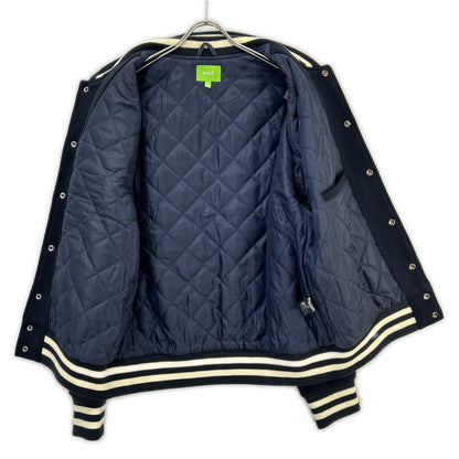 HUF Varsity Stadium Jacket Navy Wool Size M