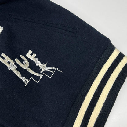 HUF Varsity Stadium Jacket Navy Wool Size M