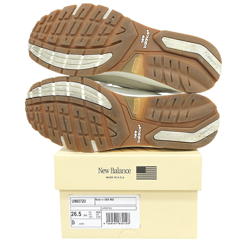 NEW BALANCE 992 USA-Made Khaki Beige Sneakers Size 8