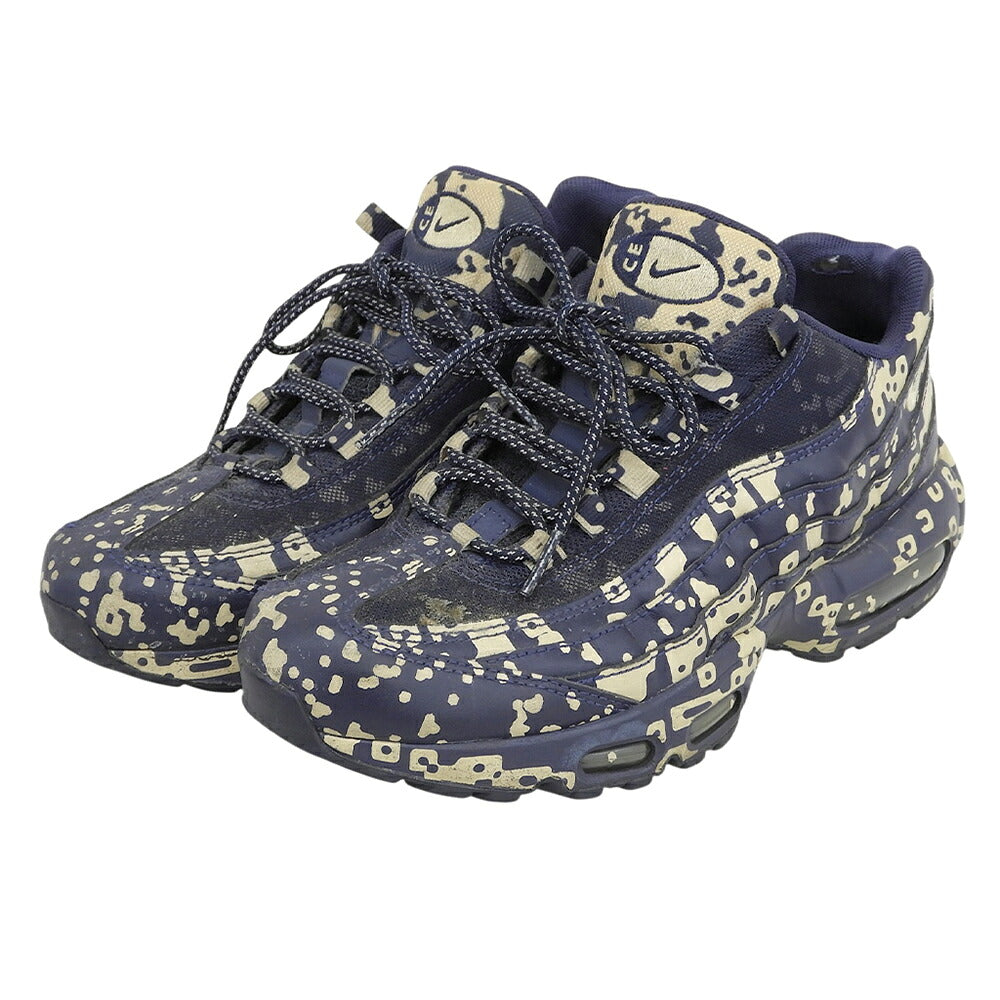 NIKE Air Max 95 Navy Beige Sneakers Size 8.5(US)