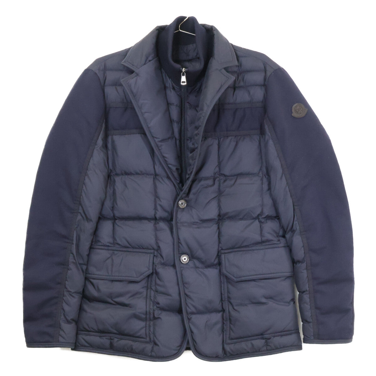 MONCLER ARDENNE Down Jacket Navy Size 1