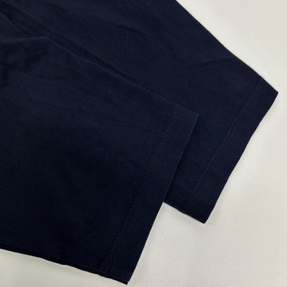 PRADA UJL879 Long Sleeve Pocket Cotton T-Shirt Navy Size XL