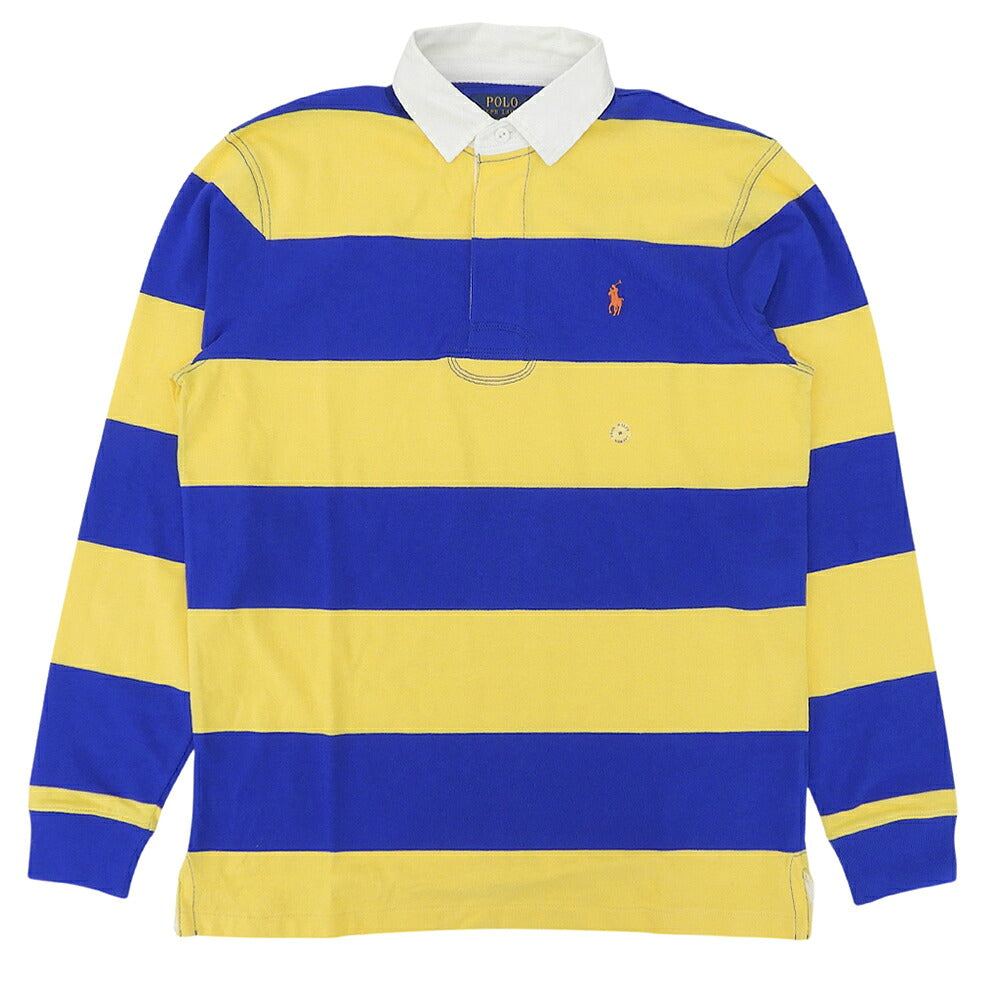 POLO RALPH LAUREN Striped Long Shirt Yellow/Blue Size M