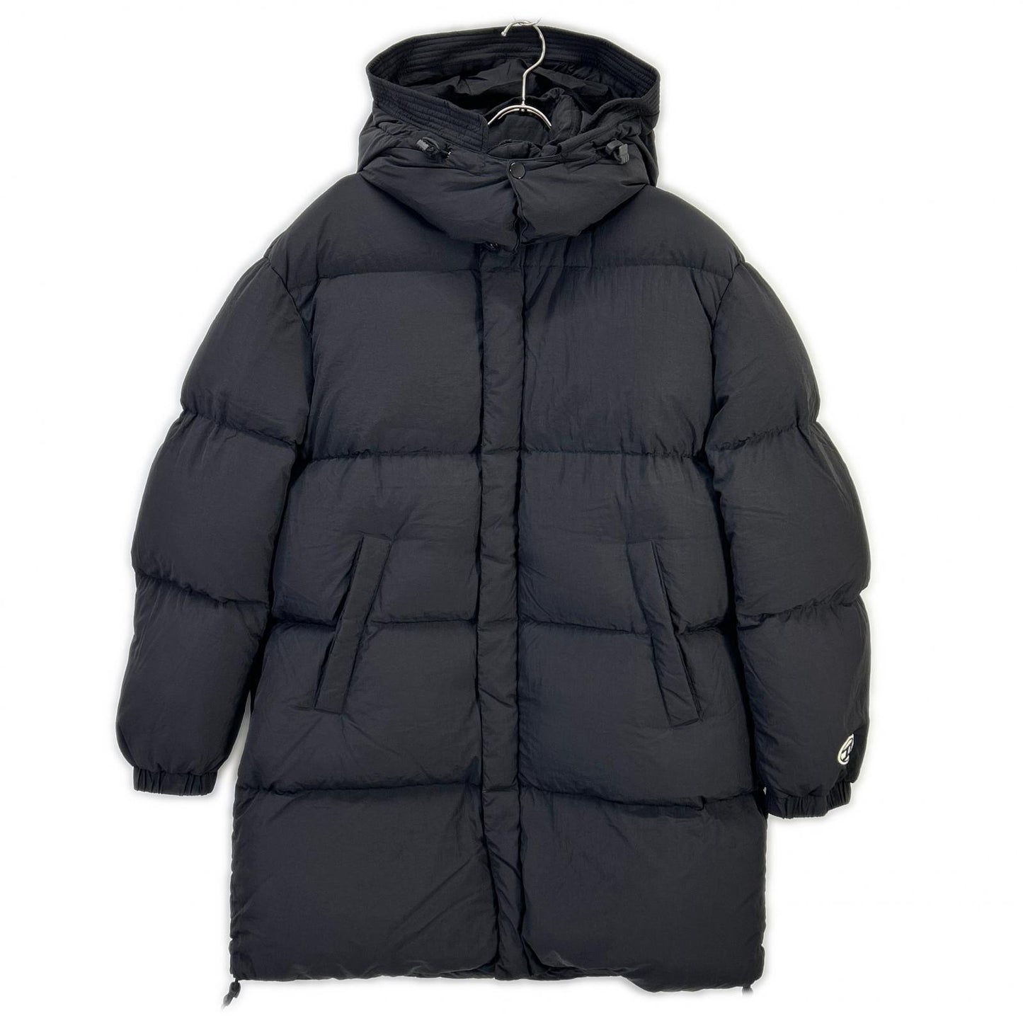 DIESEL W-ROLF-LONG Black Nylon Down Coat Size L