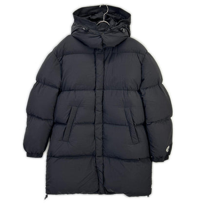 DIESEL W-ROLF-LONG Black Nylon Down Coat Size L