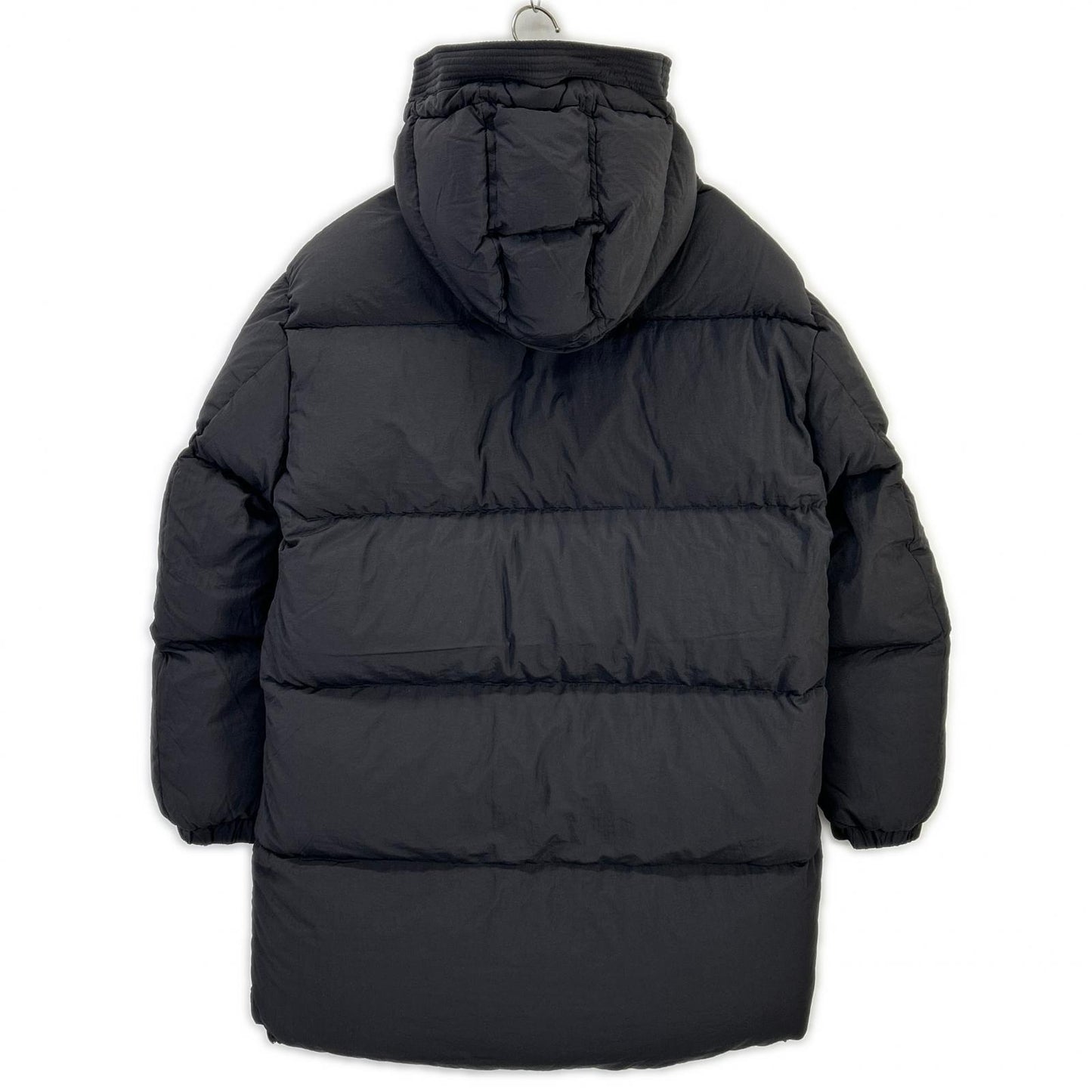 DIESEL W-ROLF-LONG Black Nylon Down Coat Size L