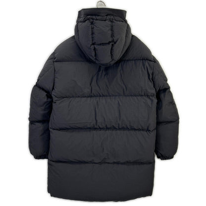 DIESEL W-ROLF-LONG Black Nylon Down Coat Size L