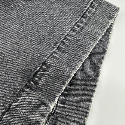 DIESEL 22AW Charcoal Distressed Denim Long Coat Size L