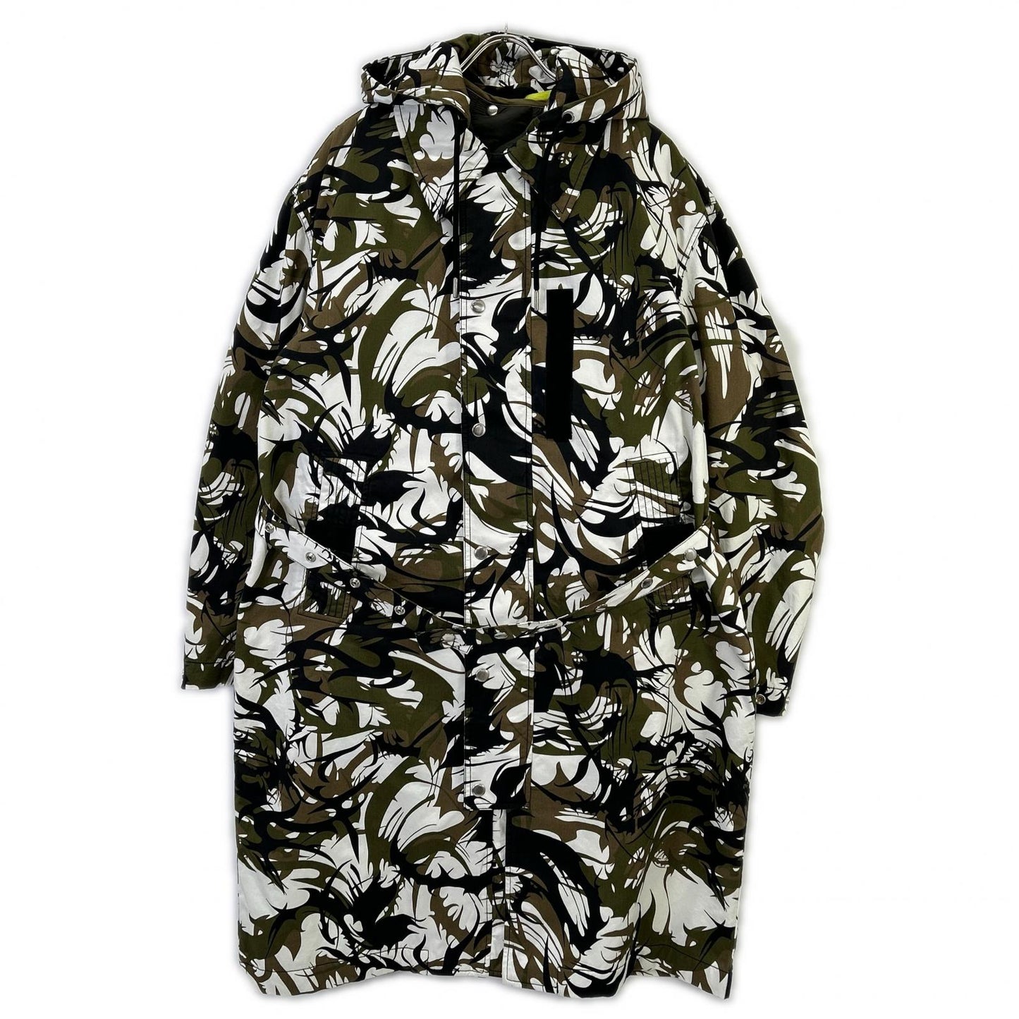 DIESEL Padded Camo Reversible Coat Khaki Size L