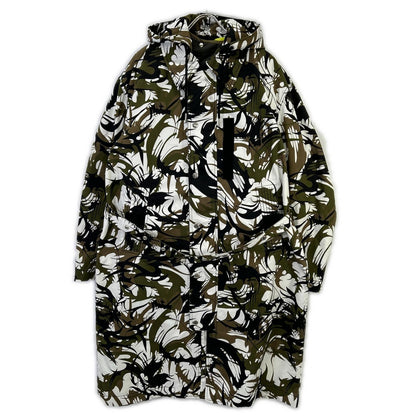 DIESEL Padded Camo Reversible Coat Khaki Size L
