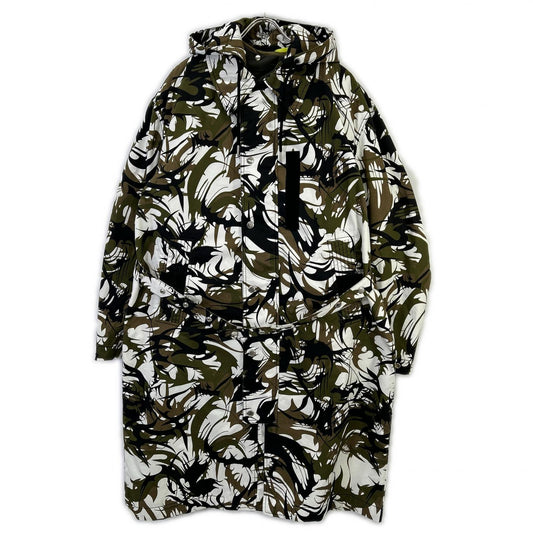 DIESEL Padded Camo Reversible Coat Khaki Size L