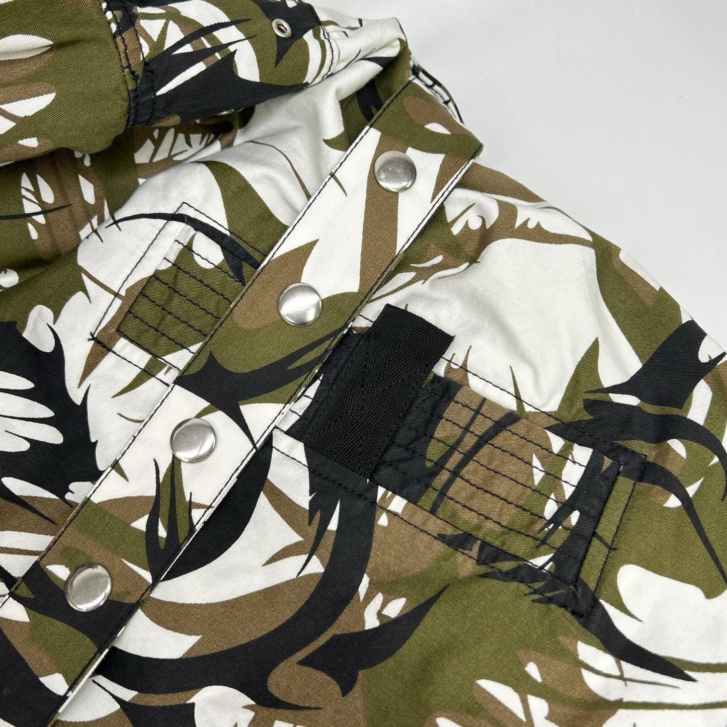 DIESEL Padded Camo Reversible Coat Khaki Size L