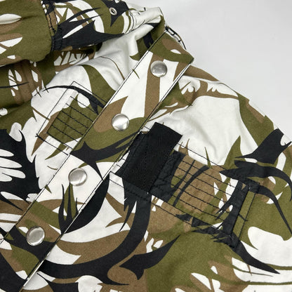 DIESEL Padded Camo Reversible Coat Khaki Size L