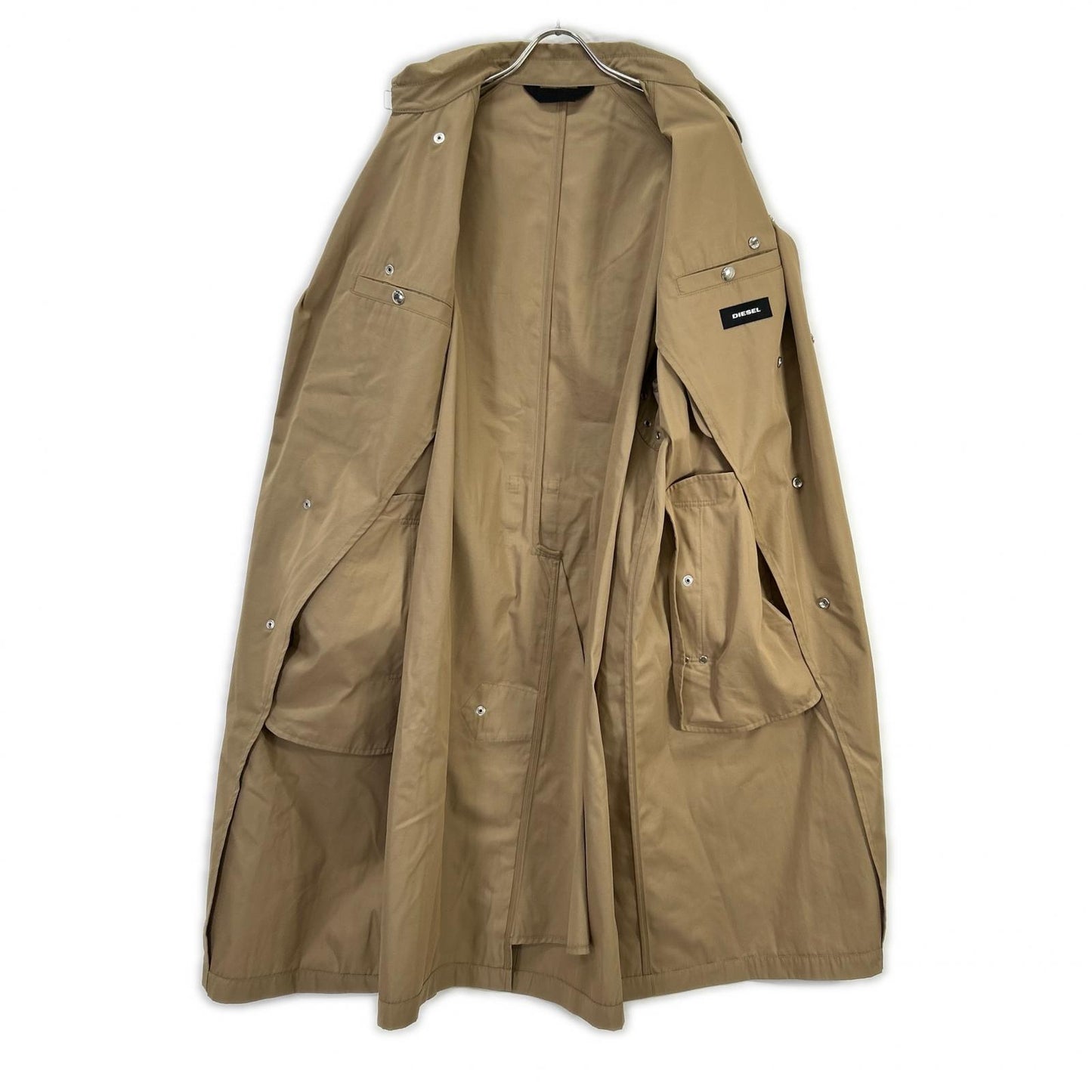 DIESEL Beige Cotton Trench Coat Size L