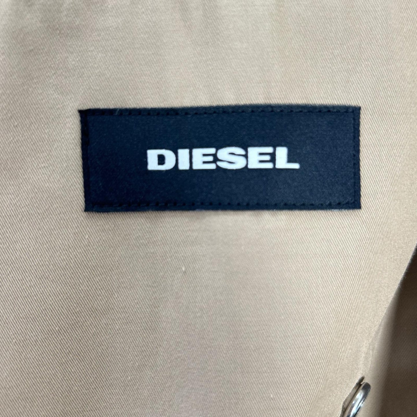 DIESEL Beige Cotton Trench Coat Size L