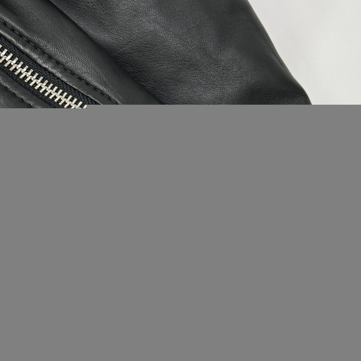 DIESEL Black Shearling Collar Double Riders Jacket Size 48