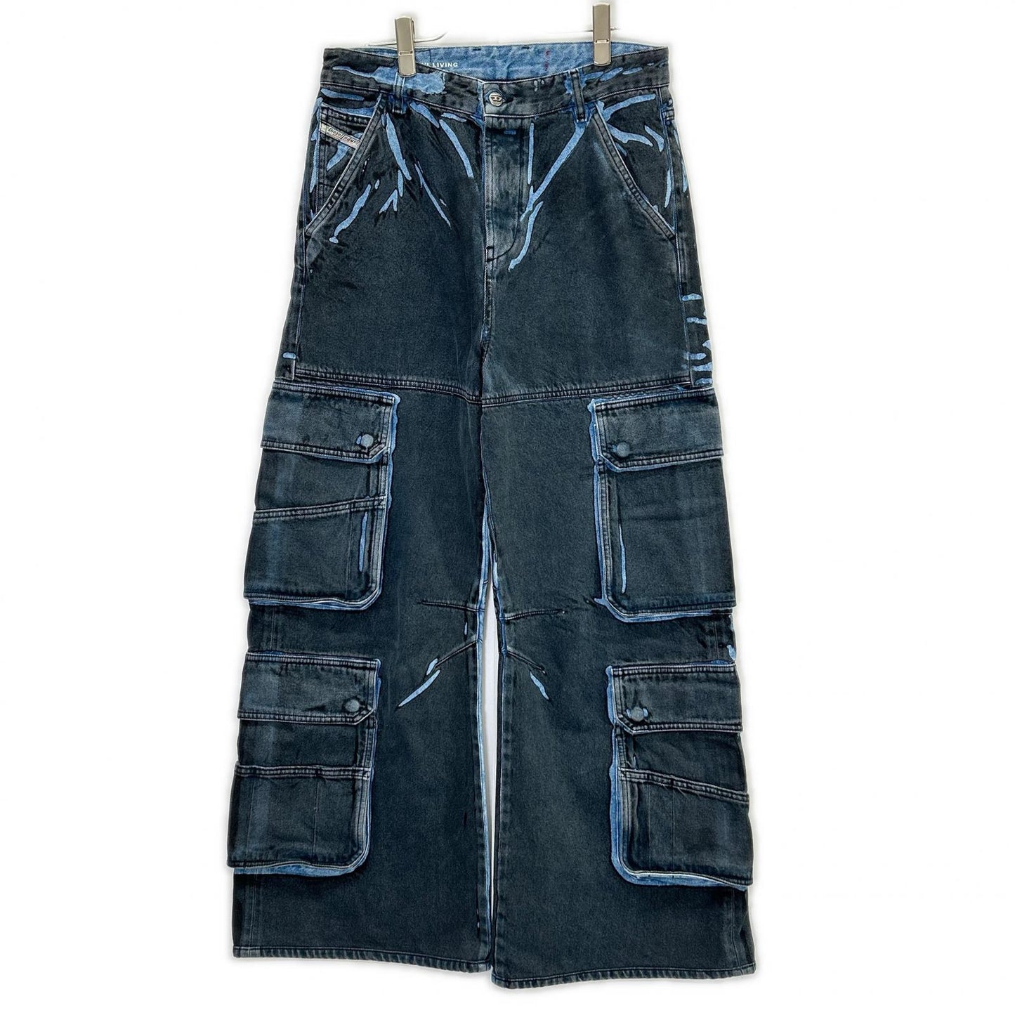 DIESEL 24SS D-SIRE-CARGO Denim Cargo Gray Blue Size W26
