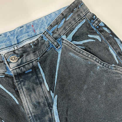 DIESEL 24SS D-SIRE-CARGO Denim Cargo Gray Blue Size W26