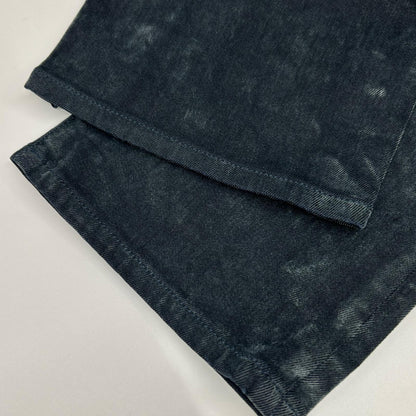 DIESEL Blue Velvet Flocked Button Fly Denim Jeans Size W32