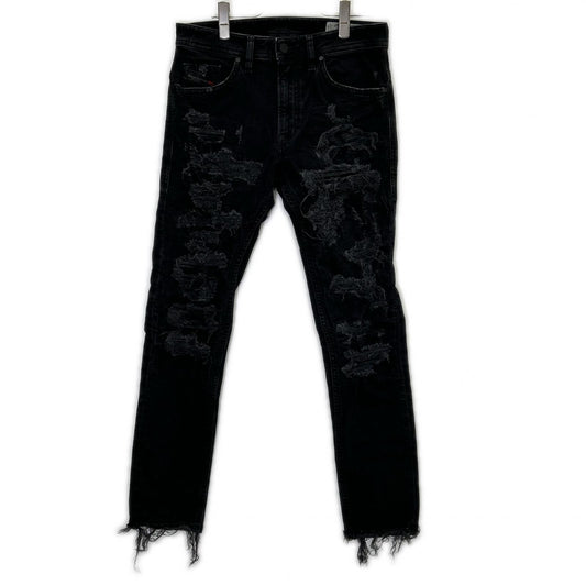 DIESEL Black THOMMER Distressed Pants Size W30-L30