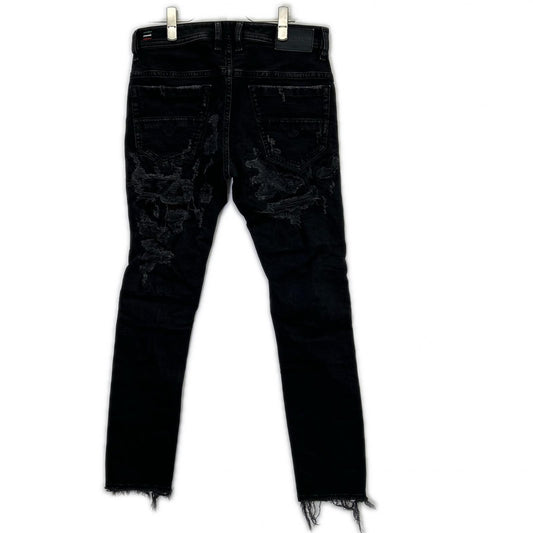 DIESEL Black THOMMER Distressed Pants Size W30-L30