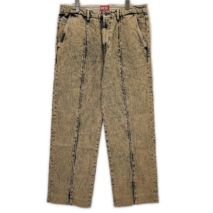 DIESEL Bleached Denim Jeans Beige Size W32