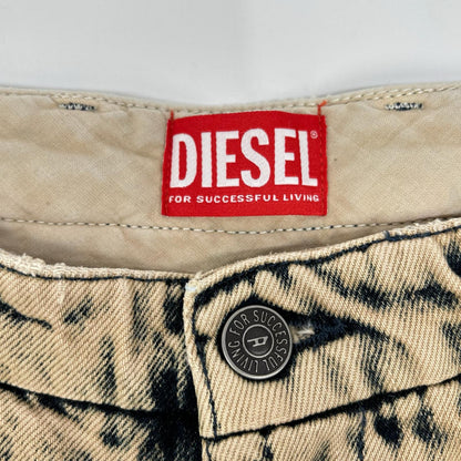 DIESEL Bleached Denim Jeans Beige Size W32