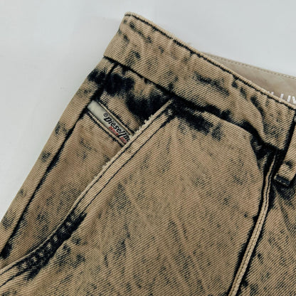 DIESEL Bleached Denim Jeans Beige Size W32