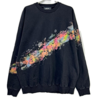 DIESEL 21SS S-MART-A92 Black Sweatshirt Size L