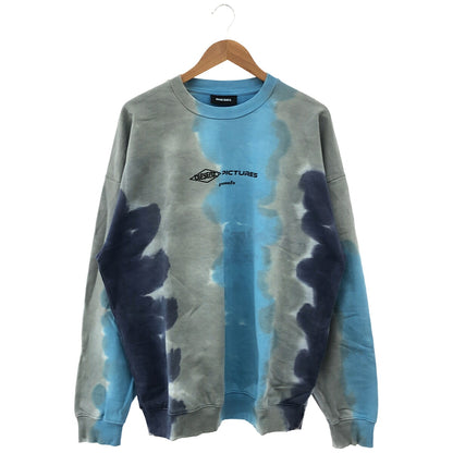 DIESEL Blue Gray Tie-Dye Sweatshirt Size L