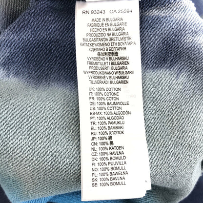 DIESEL Blue Gray Tie-Dye Sweatshirt Size L