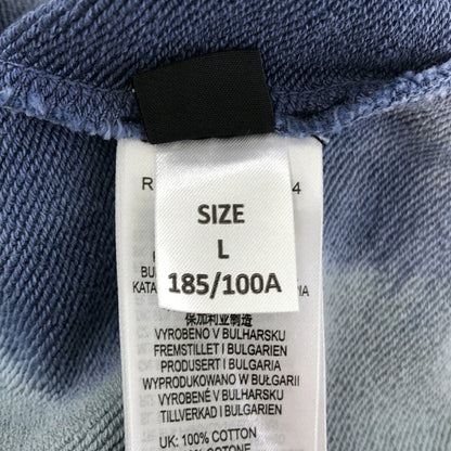 DIESEL Blue Gray Tie-Dye Sweatshirt Size L