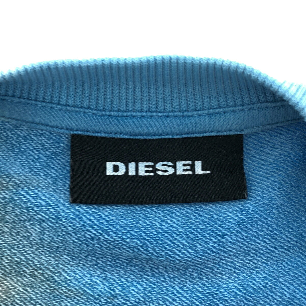 DIESEL Blue Gray Tie-Dye Sweatshirt Size L