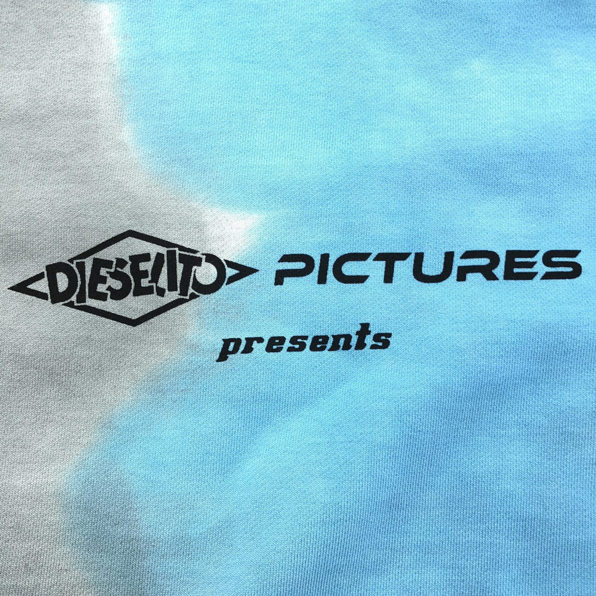 DIESEL Blue Gray Tie-Dye Sweatshirt Size L