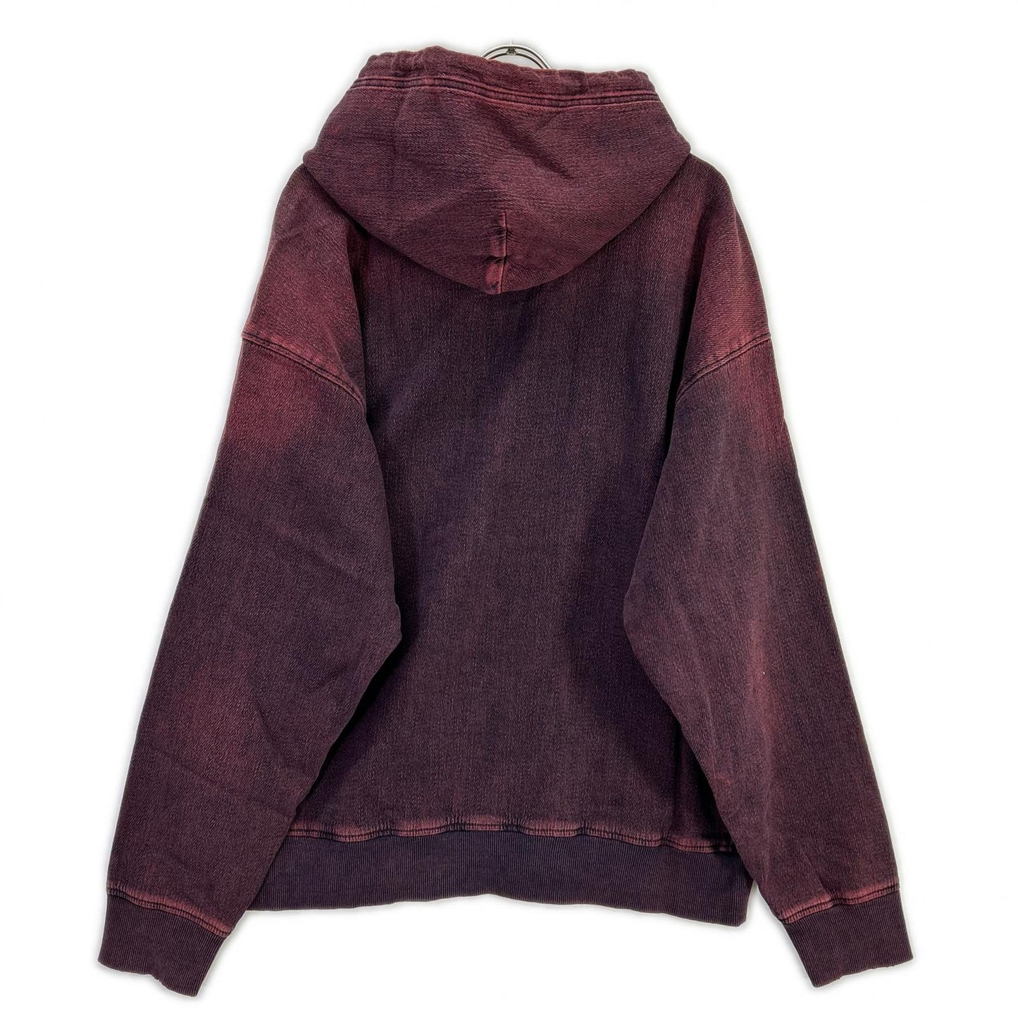 DIESEL Red Denim D-UM-RIB-NE Hoodie Size L