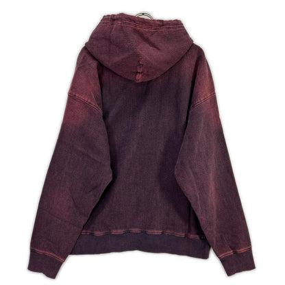 DIESEL Red Denim D-UM-RIB-NE Hoodie Size L
