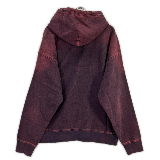 DIESEL Red Denim D-UM-RIB-NE Hoodie Size L