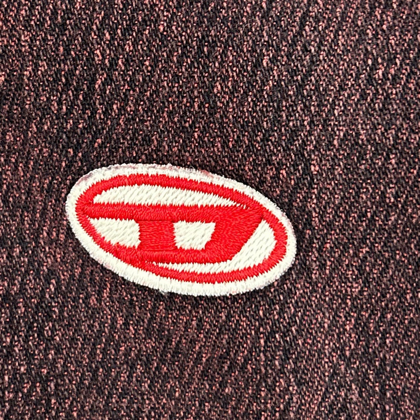 DIESEL Red Denim D-UM-RIB-NE Hoodie Size L