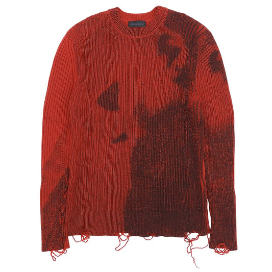 DIESEL BlackGold K-GANDERT Knit Red/Black Size XXL